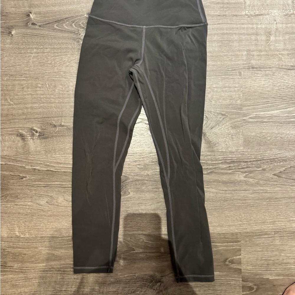 Born Primitive Black Athletic Leggings with Gray Stitching